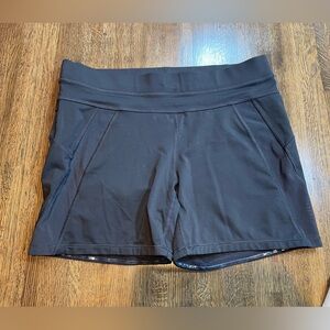 Lole Black Bike Shorts Run Hike Sporty- Size L